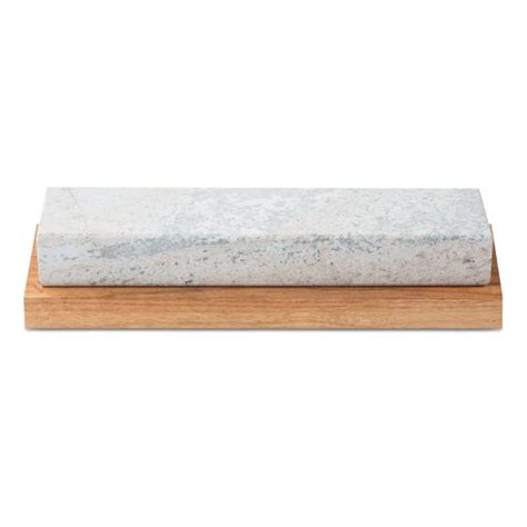 Rh Preyda Wood Block Mounted Soft Arkansas Oil Stone Grit