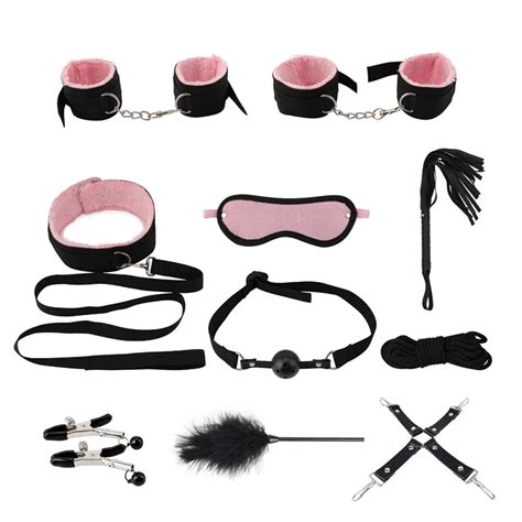 10 Pcs Set Sex Products Erotic Toys Adults Bdsm Sex Bondage Set