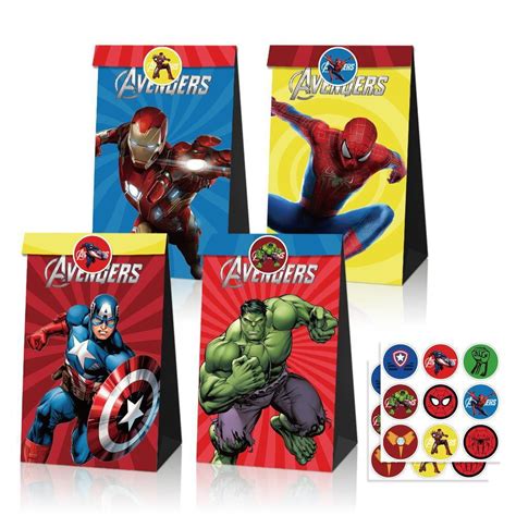 pcs  avengers gift bags  pcs sticker  avengers goody bags