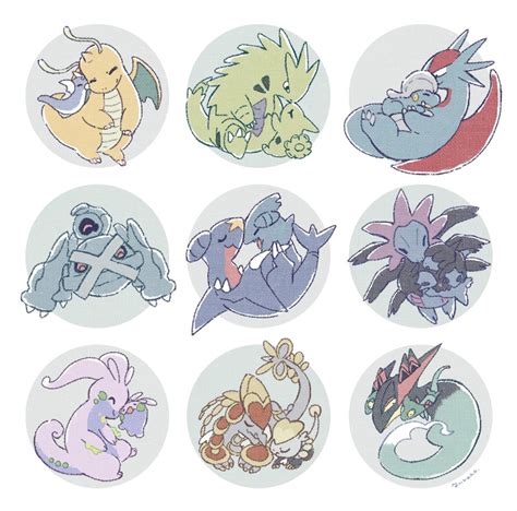 163092 Safe Artist Celmiu Bagon Beldum Deino Dragapult Dragonite Dratini Dreepy