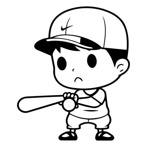 Jugador de béisbol ilustración vectorial de dibujos animados aaa