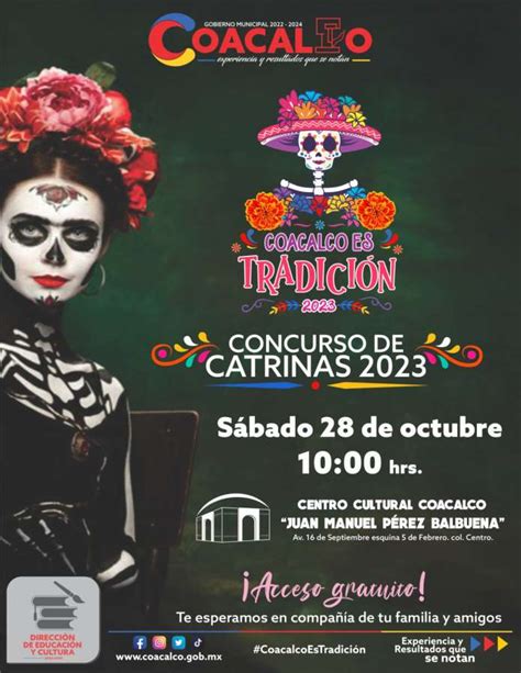 Coacalco te invita mañana al Concurso de Catrinas