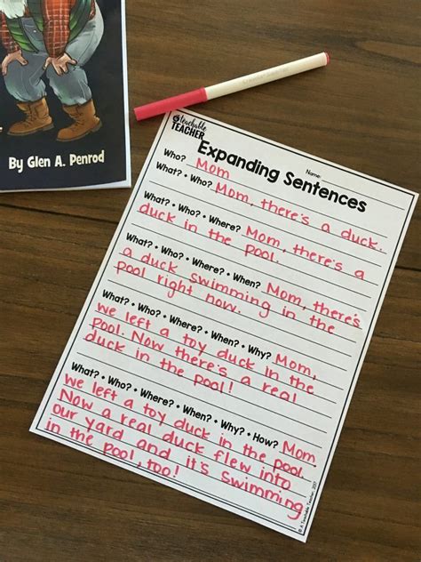 Sentence Expansion Worksheets