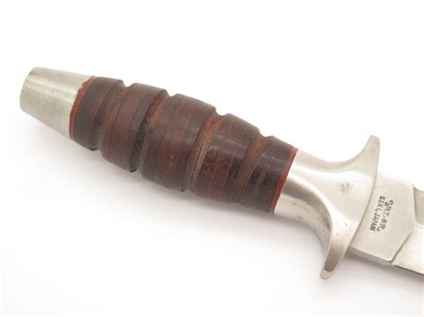 Vtg Valor Miami Seki Japan 407 Short Commando Fixed Blade Dagger Boot