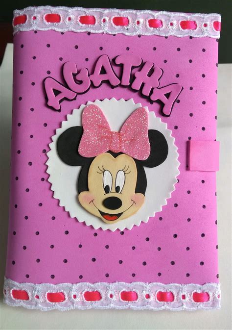 Capas Para Caderno Pequeno Minnie Ideia Criativa Gi Carvalho