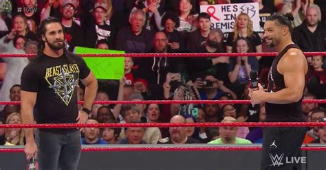 Roman Reigns Asks Seth Rollins For A Favor Cageside Seats