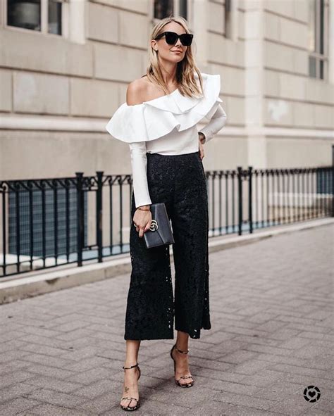 65 Beautiful Black Culottes Outfit Ideas To Try GlossyU