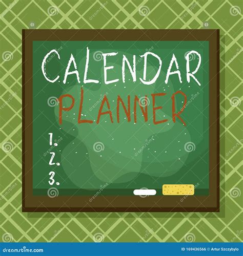 Word Writing Text Calendar Planner. Business Concept for Schedule of ...