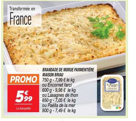 Promo Brandade De Morue Parmenti Re Maison Briau Chez Netto Icatalogue Fr