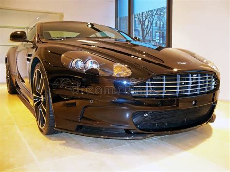 Kiev, Ukraine; January 20, 2014. Aston Martin DBS Carbon Black Edition Editorial Stock Photo ...