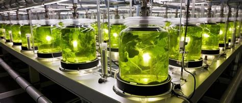 Premium Ai Image Photobioreactor In Laboratory Of Algae Fuel