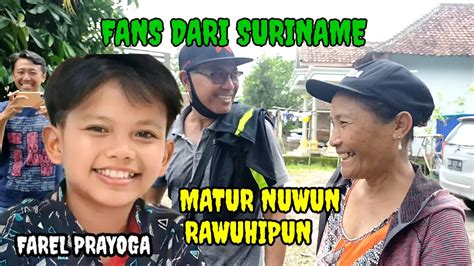 Heboh Fans Farel Prayoga Dari Suriname Youtube