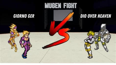 Giorno GER Vs Dio Over Heaven Jump Force Mugen V8 Fight YouTube