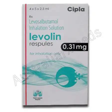 Levolin Respules Mg Levosalbutamol Australiarxmeds