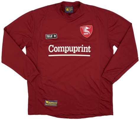 2000 01 Salernitana Home L S Shirt 9 10 XL