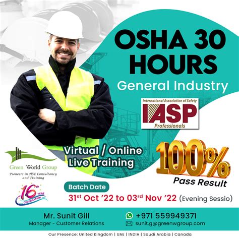 Osha Training Nebosh Course Training