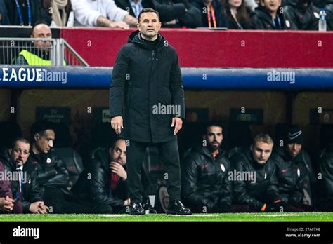 Istanbul Galatasaray Coach Okan Buruk During The Uefa Champions