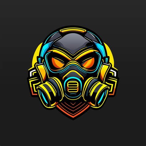 Premium Vector Gas Mask Esport Mascot Gaming Logo Illustration Design