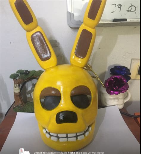 3d Print Spring Bonnie Mask Fnaf Five Nights At Freddys • Made