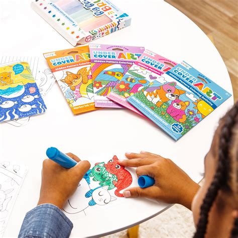 Undercover Art Hidden Pattern Coloring Activity Art Cards - Unicorn