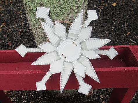 Metal Snowflake Garden Art Yard Art Metal Art Winter Etsy