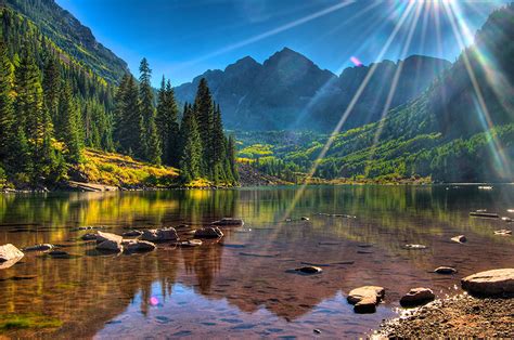 Fonds Decran Usa Photographie De Paysage Montagnes Lac Forêts Pierres