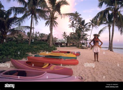 Resort Canoes The Rarotongan Beach Resort Rarotonga Cook Islands