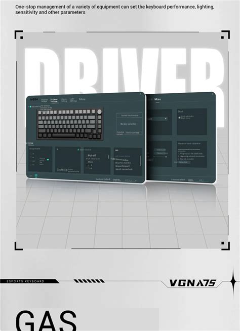 VGN A75 Mechanical Keyboard Magnetic Switch Custom Hot Swappable 75 Esports Grade Gasket Wired