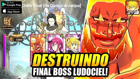 Escanor Ultimate E Meliodas Destruindo Final Boss Ludociel Ds Seven