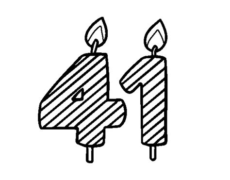 41 years old coloring page - Coloringcrew.com