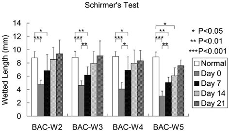 The Results Of Schirmer S Tests In All Groups Schirmer S Test Results