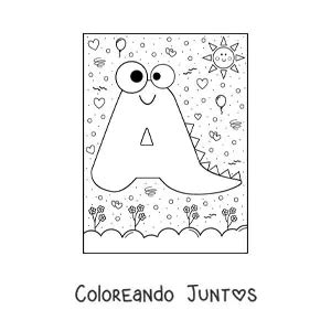 15 Dibujos De La Letra A Para Colorear Gratis Coloreando Juntos