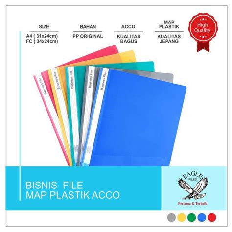 Jual Eagle Bisnis File F4 Business File Map Snelhekter Plastik Map