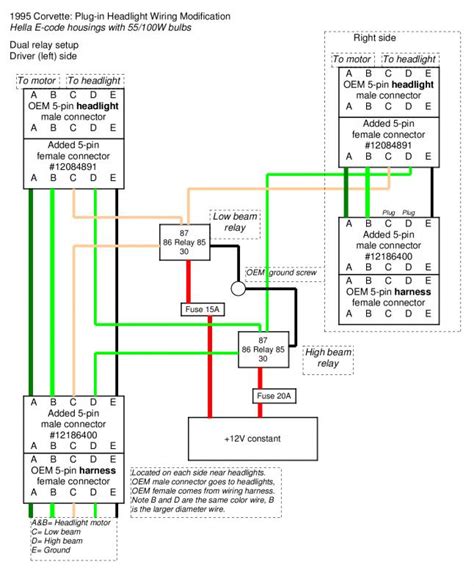 84 Corvette Headlight Wiring Diagram