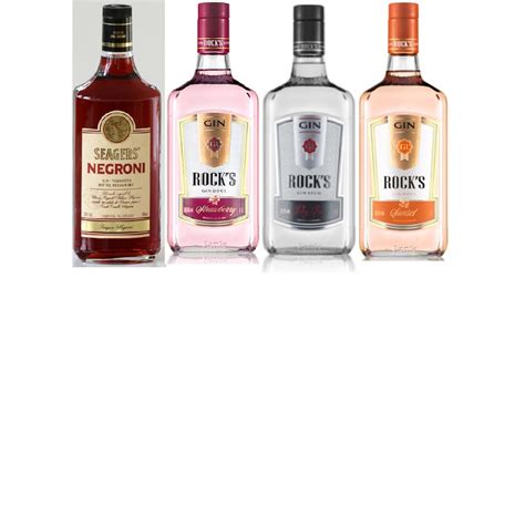 Kit Gin Rocks Strawberry Seco Sunset E Seagers Negroni Submarino