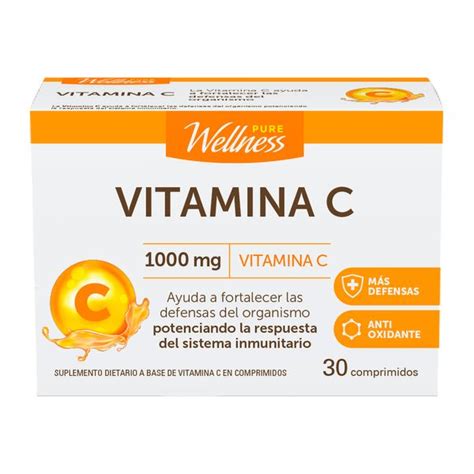 Suplemento Dietario Pure Wellness Vitamina C Triacción X 30 Un Farmacityar