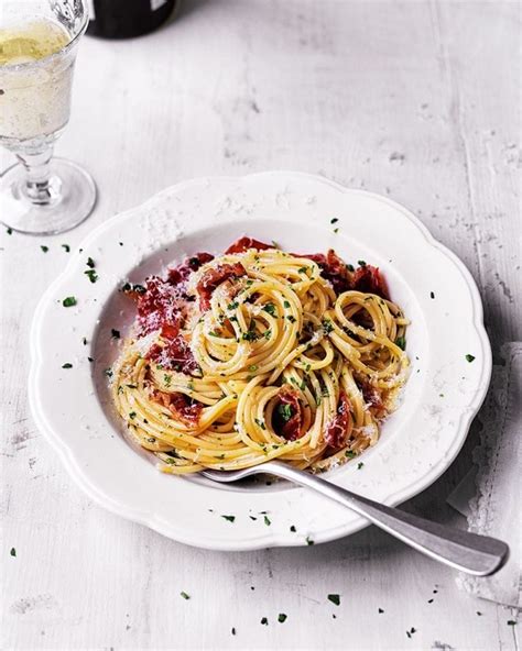 Healthier Spaghetti Carbonara With Parma Ham Recipe Delicious Magazine