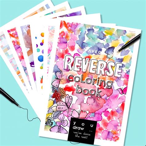 Reverse Colouring Book Avec