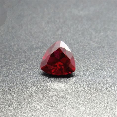 Ruby Trillion Faceted Gemstone Trilliant Cut Blood Red Ruby Etsy