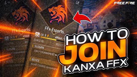 How To Join Kanxa Ffx Guild 🎯 Ffx Esport Kanxa Ffx Youtube