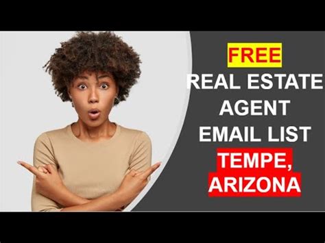 FREE REAL ESTATE AGENT EMAIL LIST TEMPE ARIZONA REALTOR EMAIL LIST