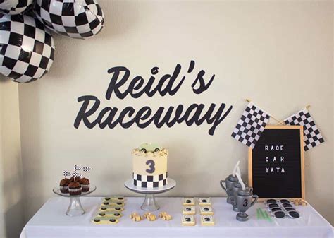 Race Car Birthday Centerpieces