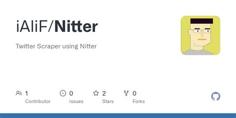 GitHub - iAliF/Nitter: Twitter Scraper using Nitter