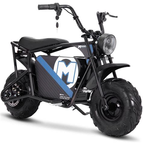 MotoTec 48v 1000w Electric Mini Bike Black