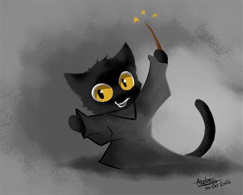 Fanart : Google Doodle Halloween Black Cat by abatrozz on DeviantArt