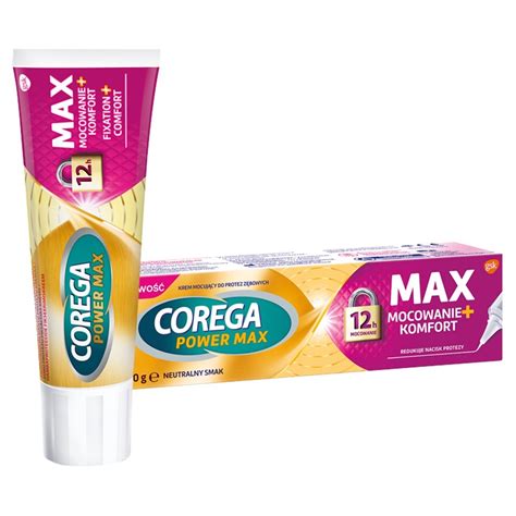 Corega Power Max Mocowanie Komfort Krem Do Protez 40 G Cena