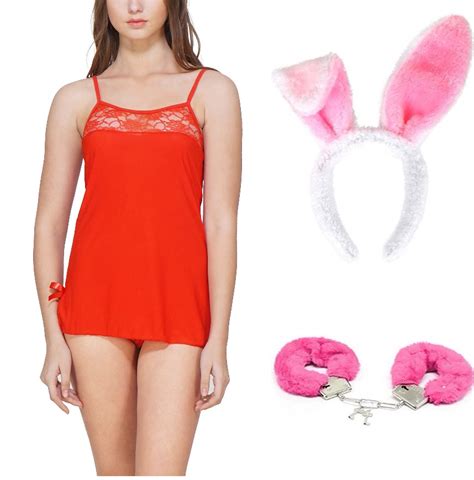 Buy Women Hot Sexy Lingerie Mini Babydoll Sleepwear Dress Red Colour