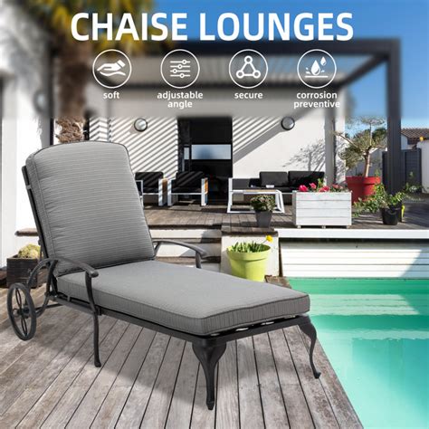 Darby Home Co Manneville Outdoor Metal Chaise Lounge Wayfair