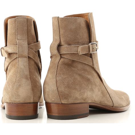 Gi Y Saint Laurent Wyatt Suede Jodhpur Boot Tobacco Bt