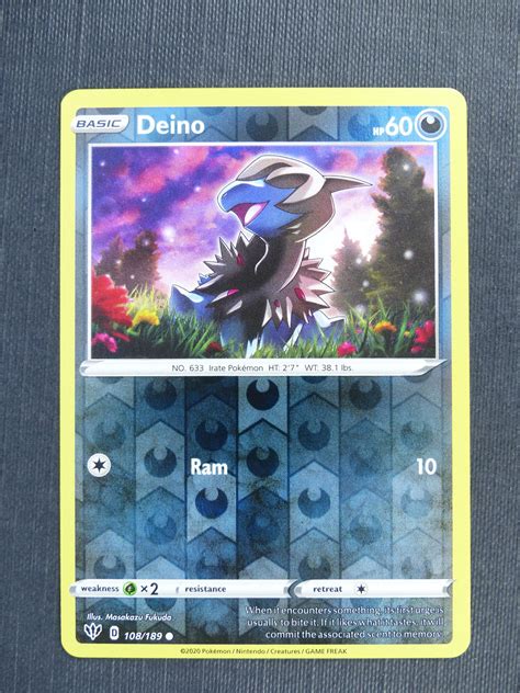 Pokemon Deino Card